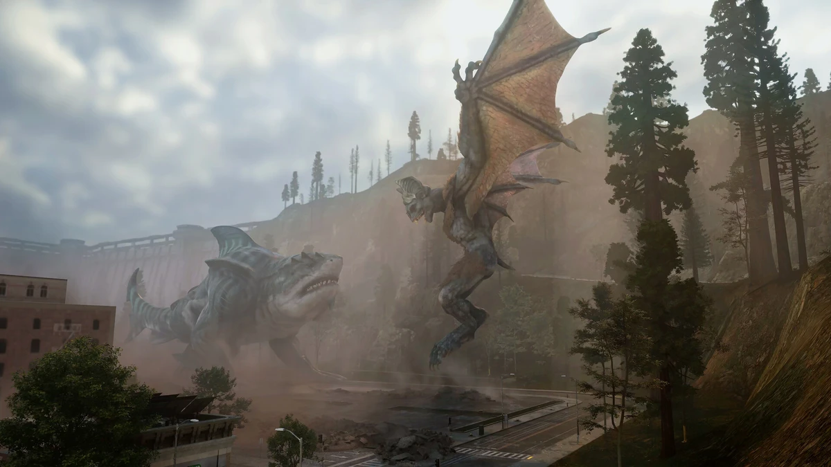 การต่อสู้ระหว่างสัตว์ประหลาด Kaiju และฝ่ายมนุษย์ใน BeastLink