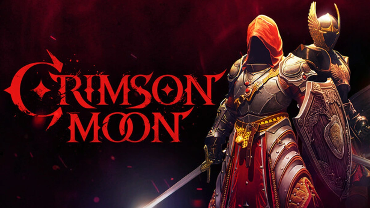 ภาพคีย์อาร์ตทางการของเกม Crimson Moon แอ็กชันดาร์กแฟนตาซีเลือดเดือด