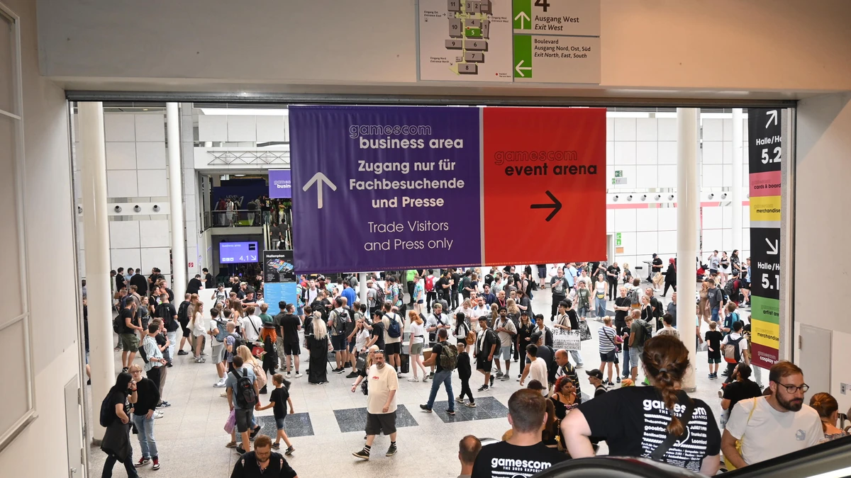 ทางเข้าฮอลล์จัดแสดงภายในงาน Gamescom ณ Koelnmesse