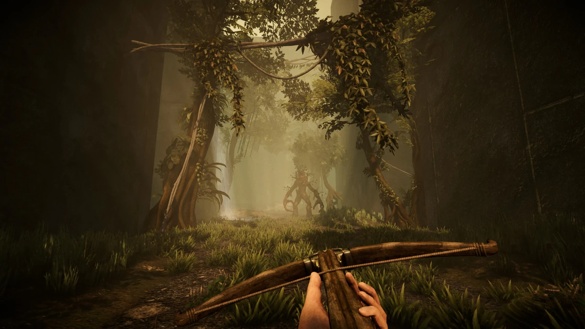 ภาพบรรยากาศทางเดินและโครงสร้างเขาวงกตอันมืดมิดในเกม Inferno Protocol