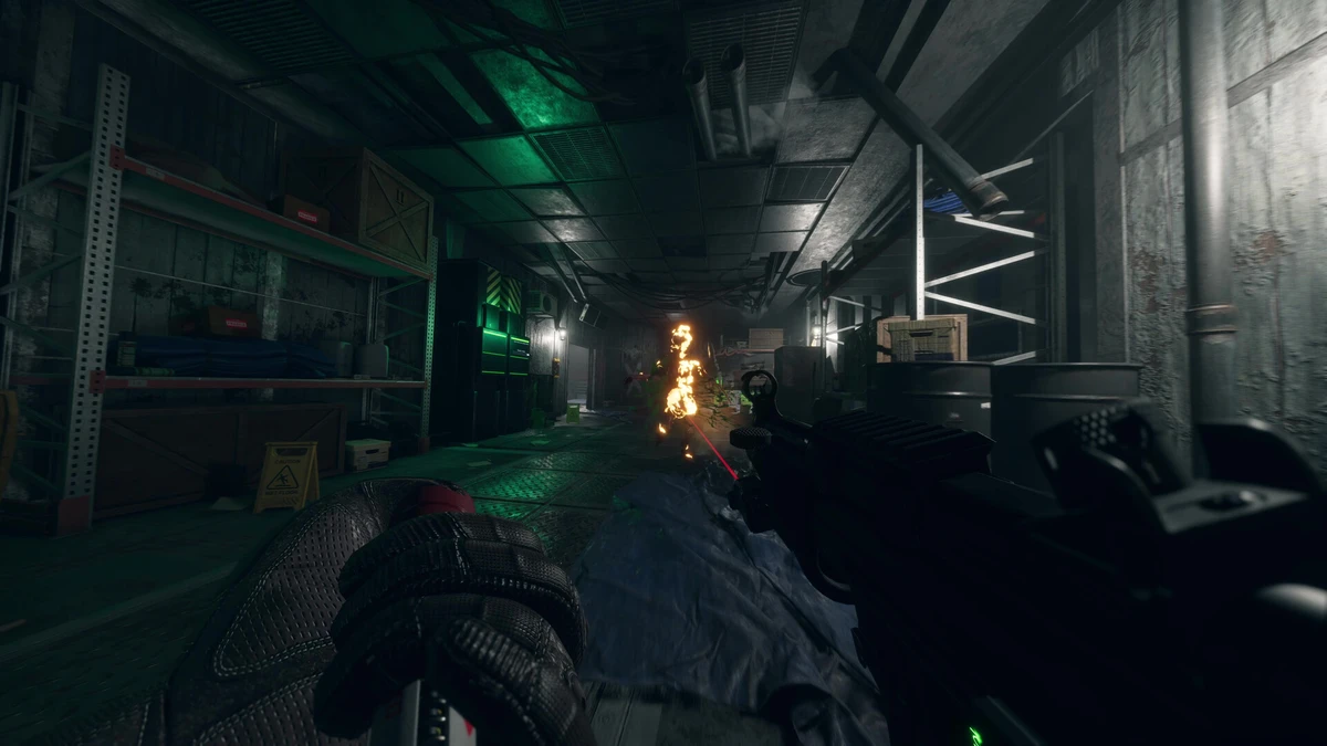ภาพบรรยากาศการต่อสู้คุ้มกันขบวนรถไฟในเกม NightRunner