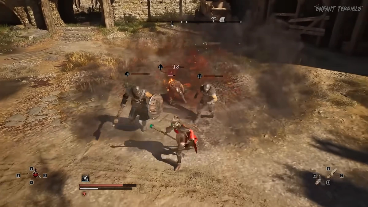 ระบบต่อสู้แบบ Action Combat ฟันดาบและหลบหลีกดุเดือด