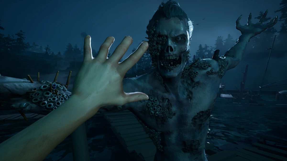 การเผชิญหน้าฝูงซอมบี้ที่เข้าจู่โจมบนสะพานเทียบเรือในเกม Last Harbor