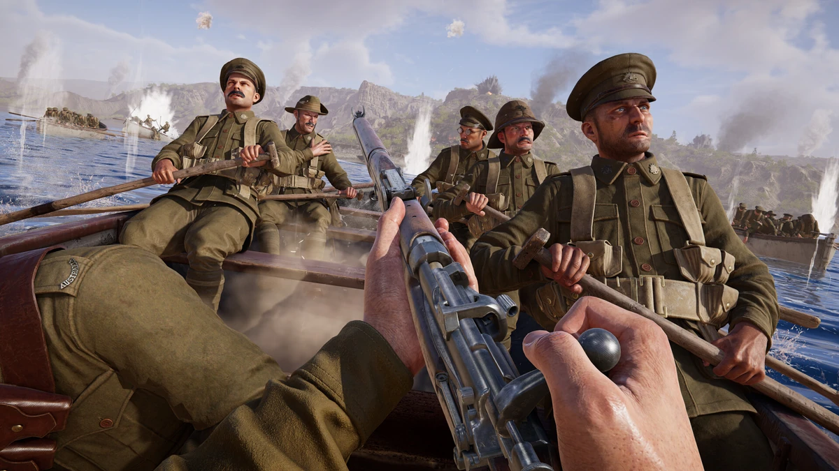 ภาพคลังอาวุธและสมรภูมิทะเลทรายเมโสโปเตเมียใน Gallipoli
