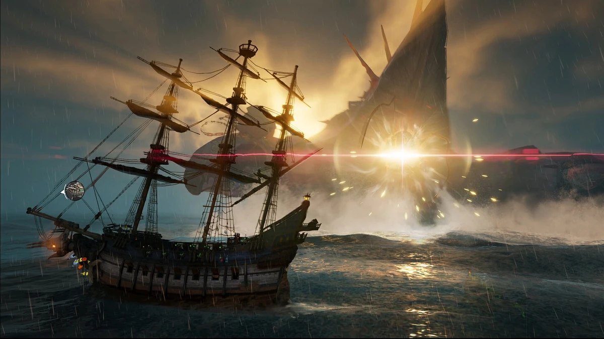 สงครามเรือรบ Action เรียลไทม์ปะทะอสูรกายยักษ์กลางพายุ