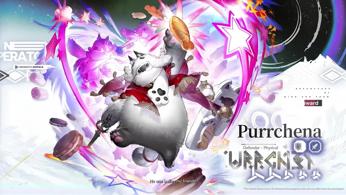 อาร์ตเวิร์กเปิดตัวโอเปอเรเตอร์ 5 ดาว Purrchena ในชุดมาสคอตคู่โล่ขนมหวาน