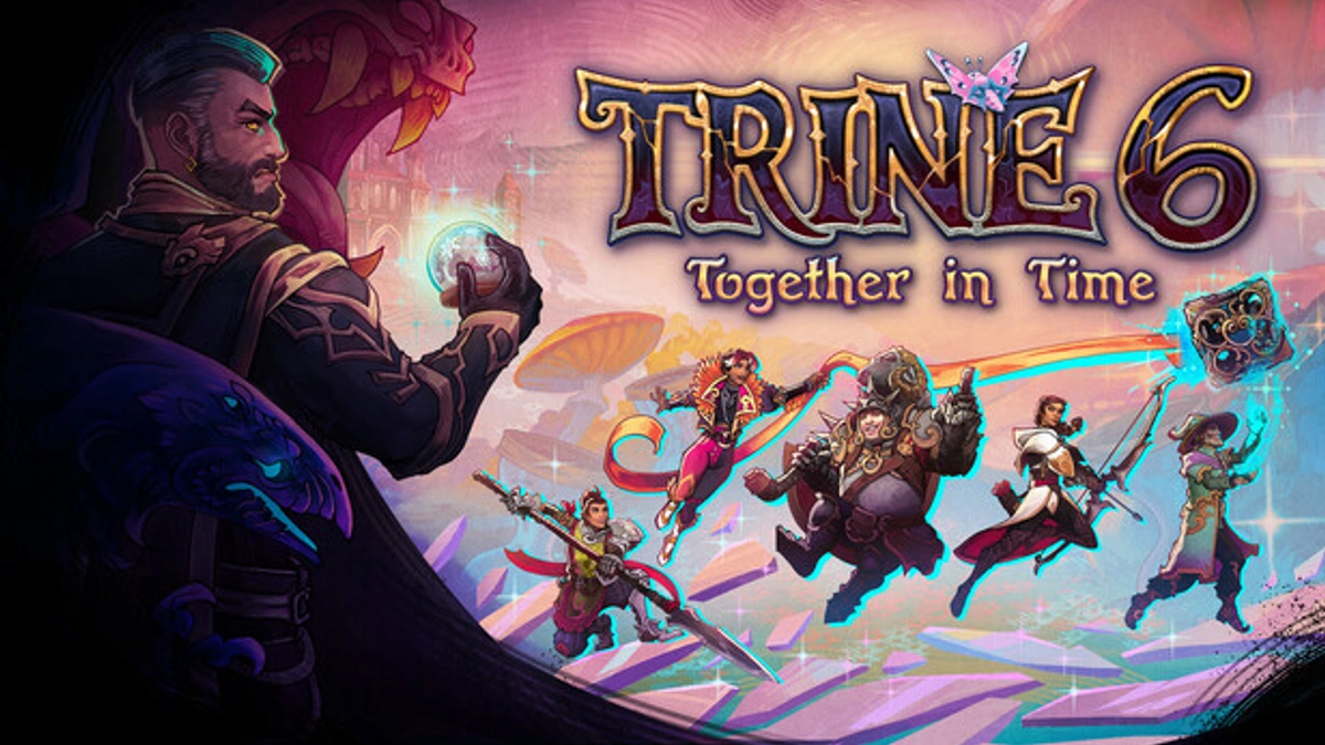 ภาพคีย์อาร์ตทางการของเกม Trine 6 Together in Time ผจญภัย 3 ผู้กล้า Co-op
