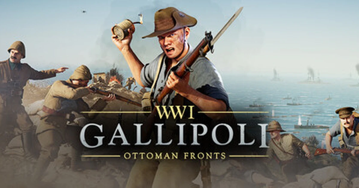 ภาพปกประกาศวันวางจำหน่ายเกม Gallipoli บน PC และคอนโซล