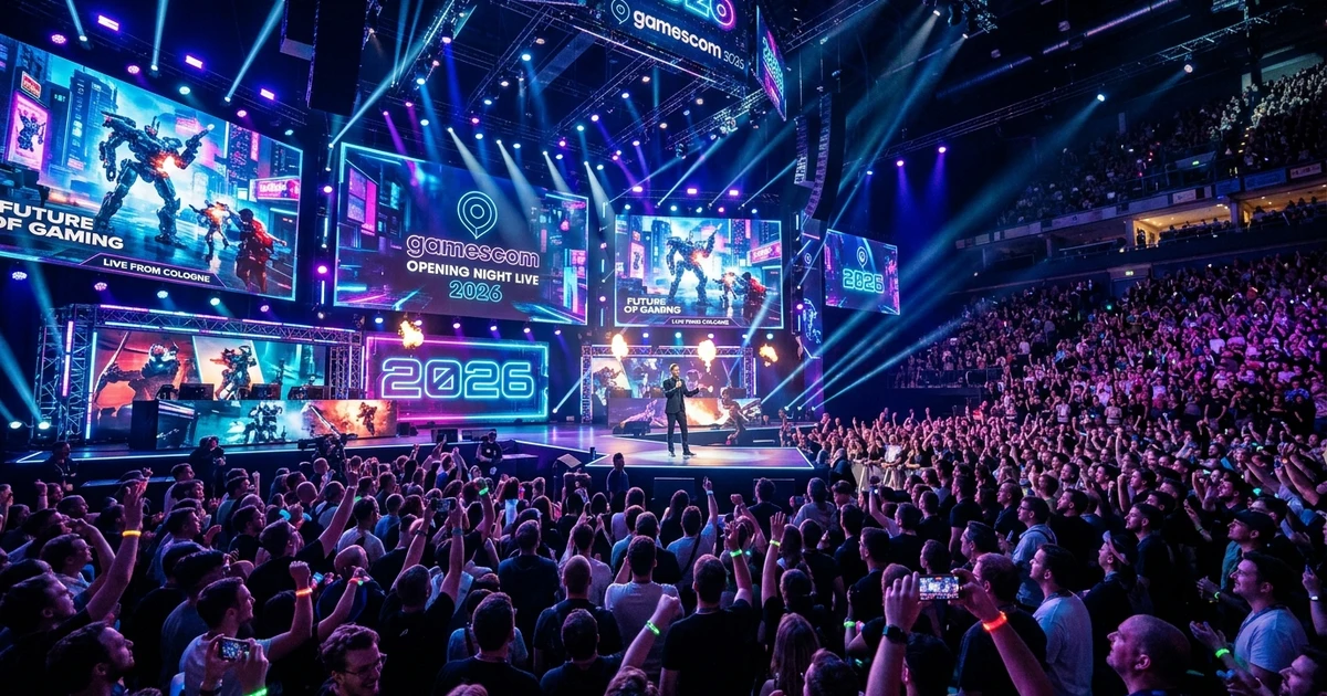 บรรยากาศเวทีหลัก Gamescom Opening Night Live 2026