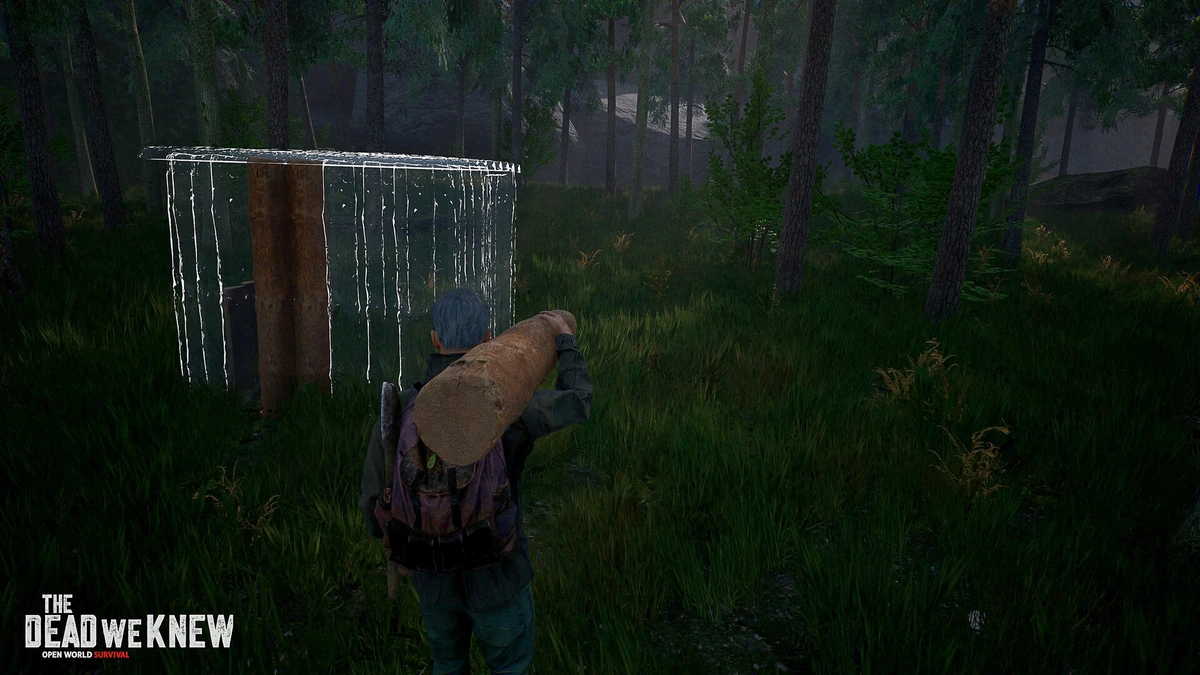 ภาพสกรีนช็อตทางการ ระบบสร้างฐานและที่พักพิงในเกม THE DEAD WE KNEW