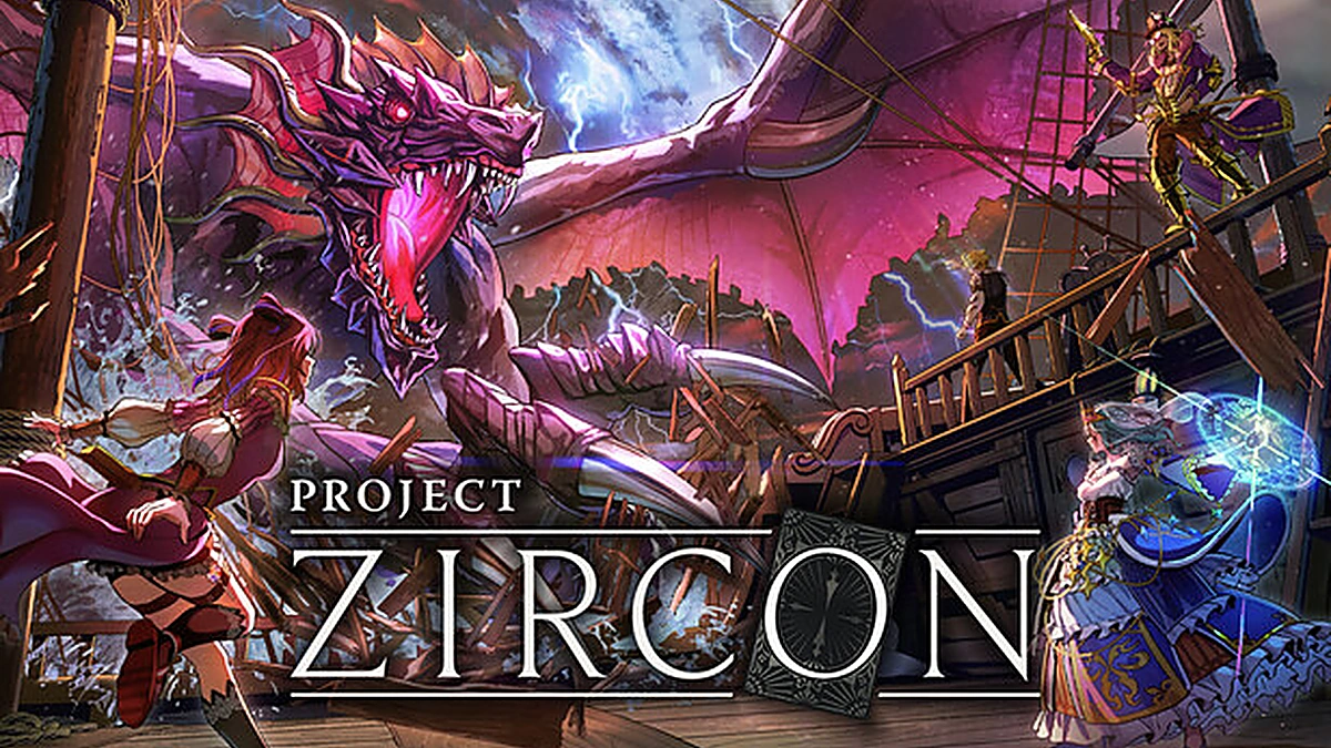 ภาพปกหน้าร้านค้า Steam ของเกม PROJECT ZIRCON พร้อมโลโก้เกม
