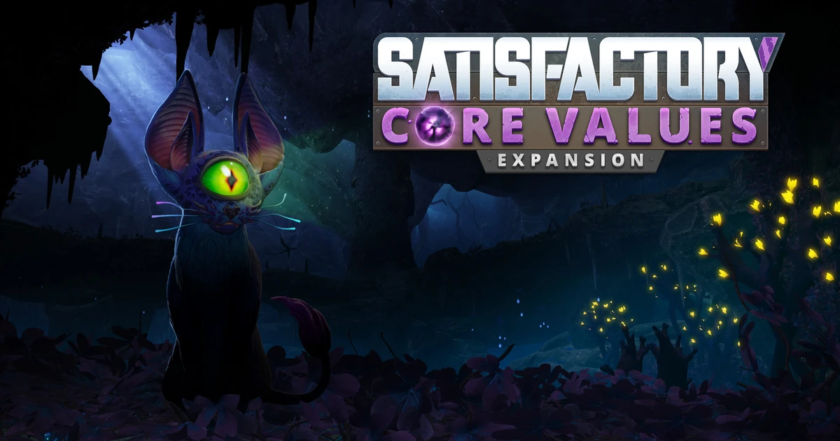 โลโก้ Core Values และสิ่งมีชีวิตตาสีเขียวในภาพทางการของภาคเสริม