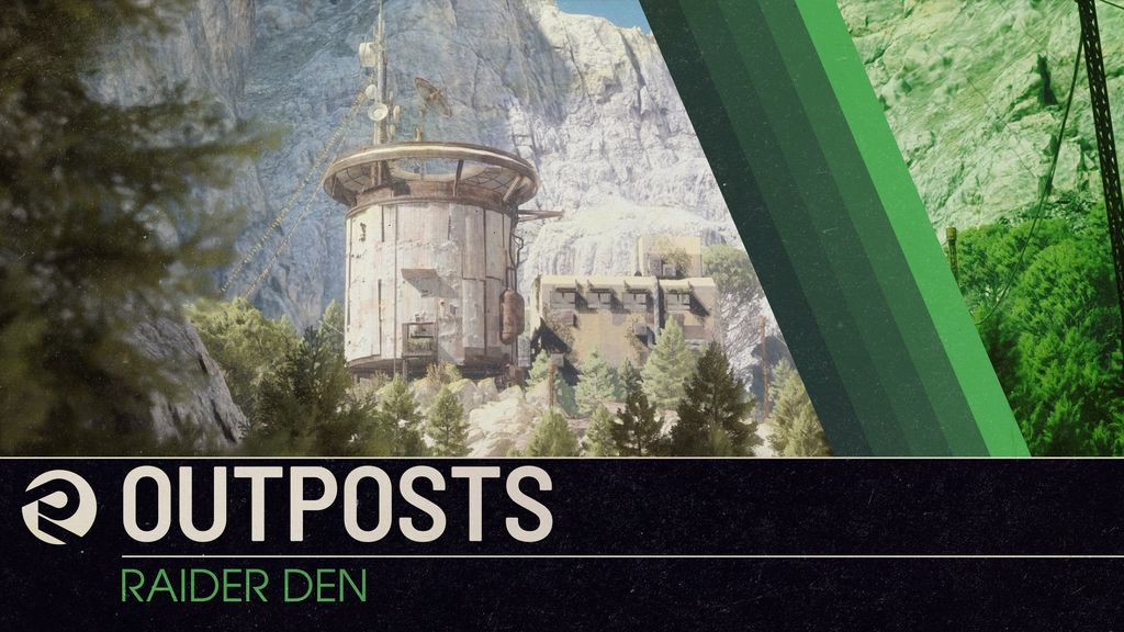 อาคารทรงกระบอกกลางต้นไม้และหน้าผาในภาพแนะนำ Outposts ของ ARC Raiders