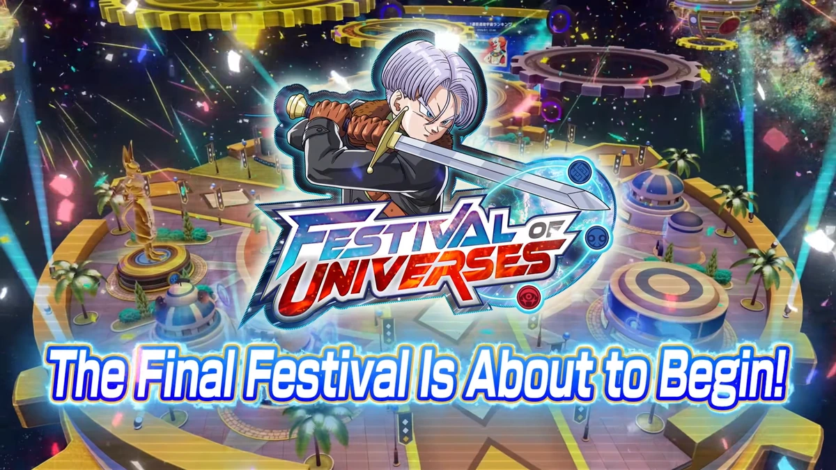ภาพโปรโมตนักดาบและตรา Festival of Universes