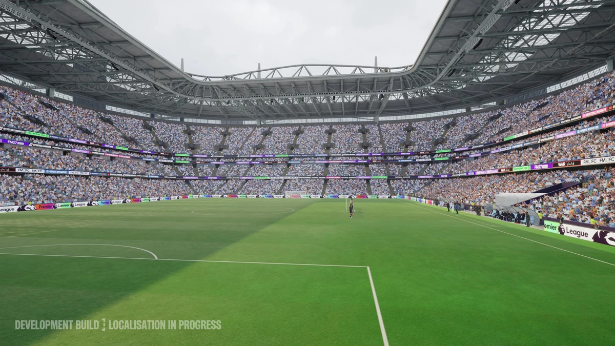 สนามฟุตบอลและอัฒจันทร์จาก Football Manager 27