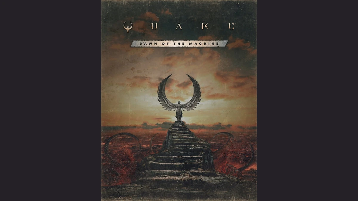 ภาพและโลโก้ Quake: Dawn of the Machine