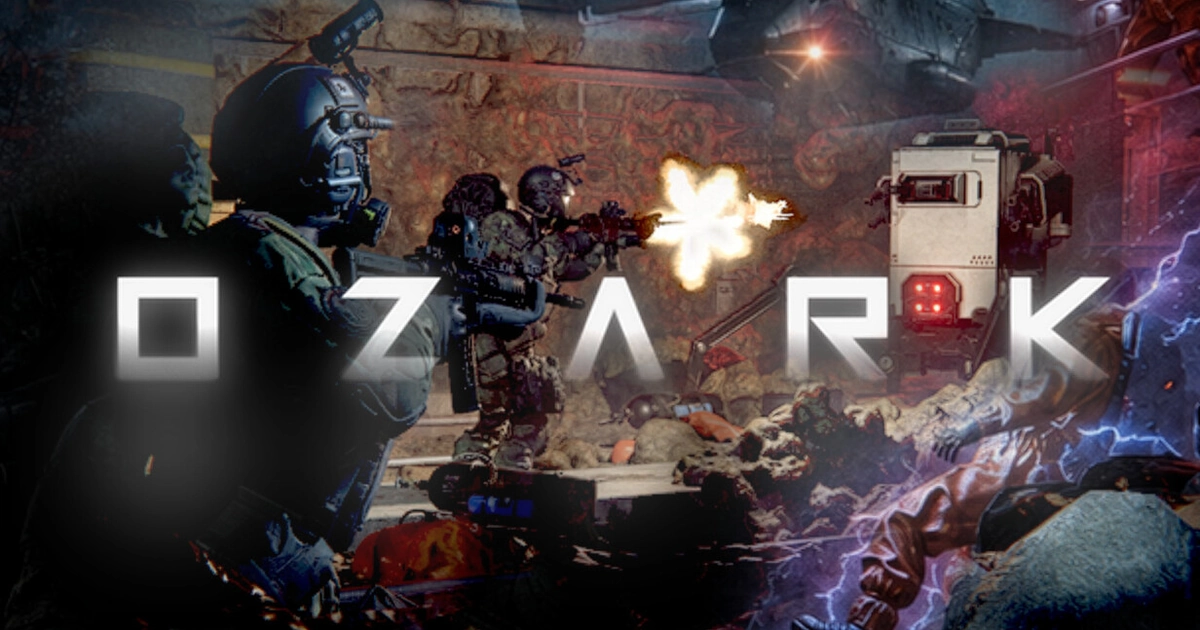 OZARK วางขายแล้วบน Steam ภาพอาร์ตพร้อมโลโก้เกม